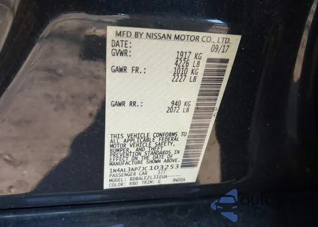 1N4AL3AP7JC103253: 41697983