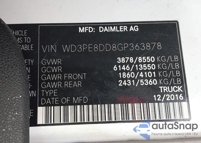 WD3PE8DD8GP363878: 41699155