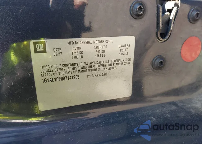 1G1AL18F087141205: 41700497