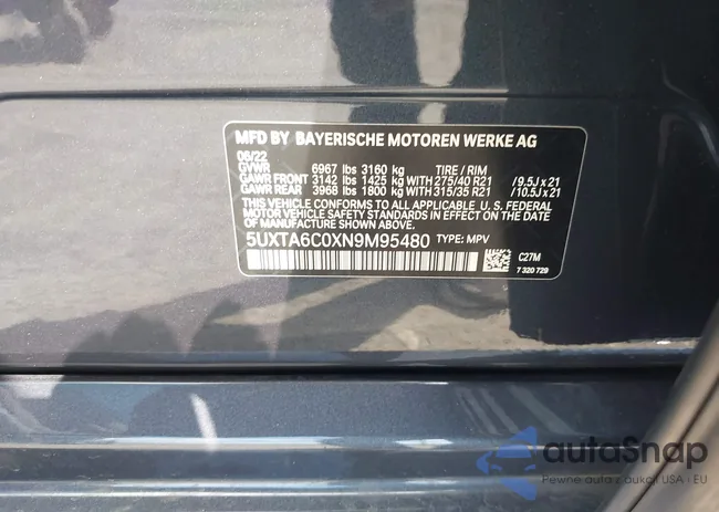 5UXTA6C0XN9M95480: 41700847