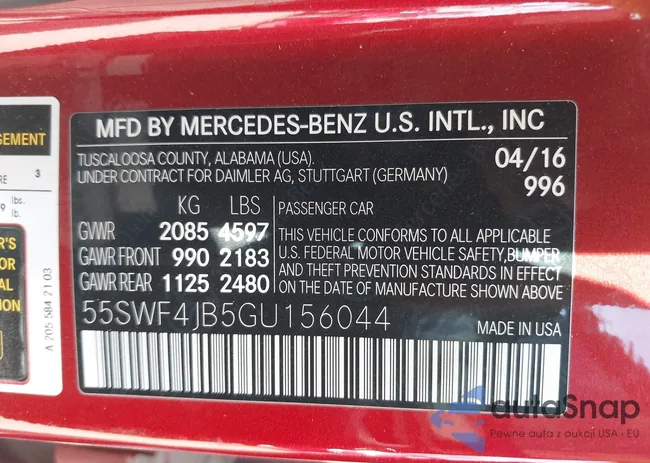 55SWF4JB5GU156044: 41701191