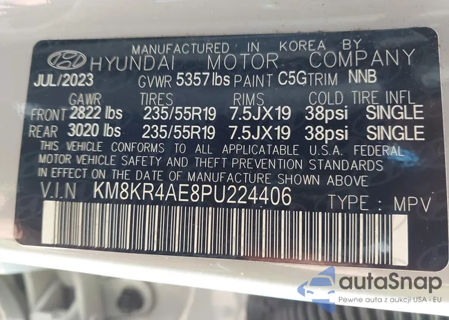 KM8KR4AE8PU224406: 41702494