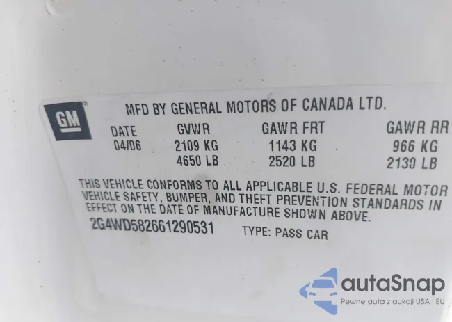 2G4WD582661290531: 41702988