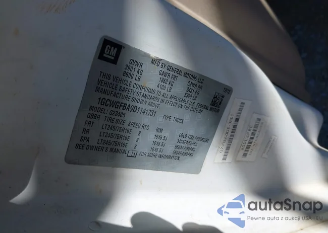 1GCWGFBA9D1141731: 41703093