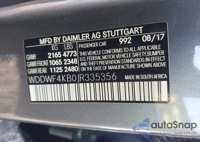 WDDWF4KB0JR335356: 41704701