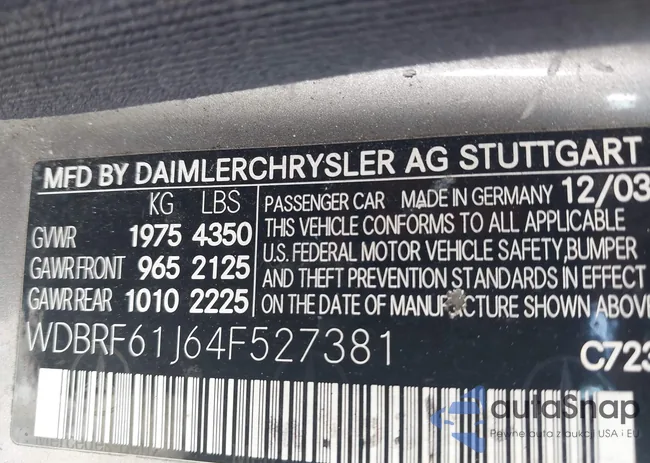 WDBRF61J64F527381: 41705804