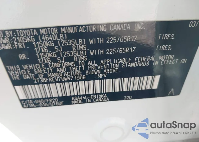 2T3BFREV7GW471908: 41706731