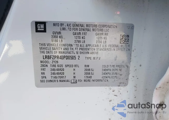 LRBFZPR40PD050512: 41707761