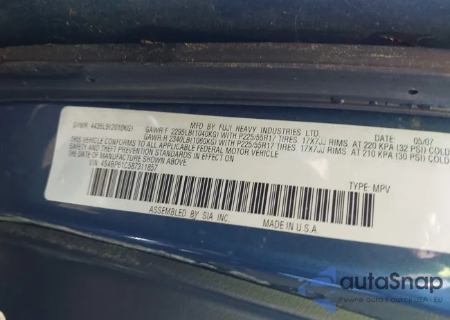 4S4BP61C587311857: 41707206