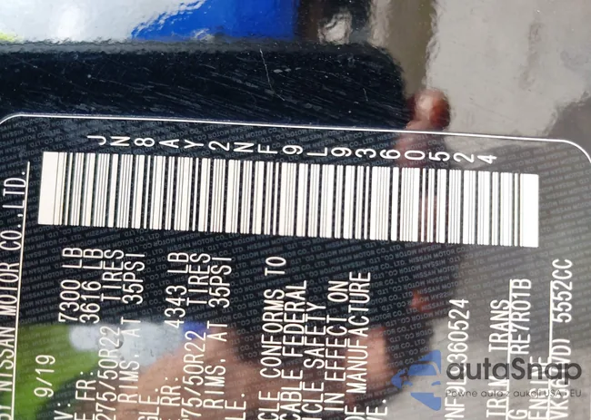 JN8AY2NF9L9360524: 41707298