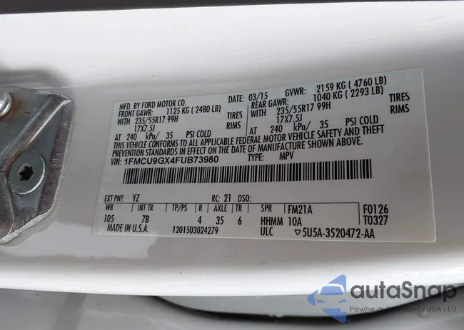 1FMCU9GX4FUB73980: 41708882