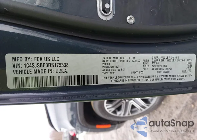 1C4SJSBP3RS175338: 41709628