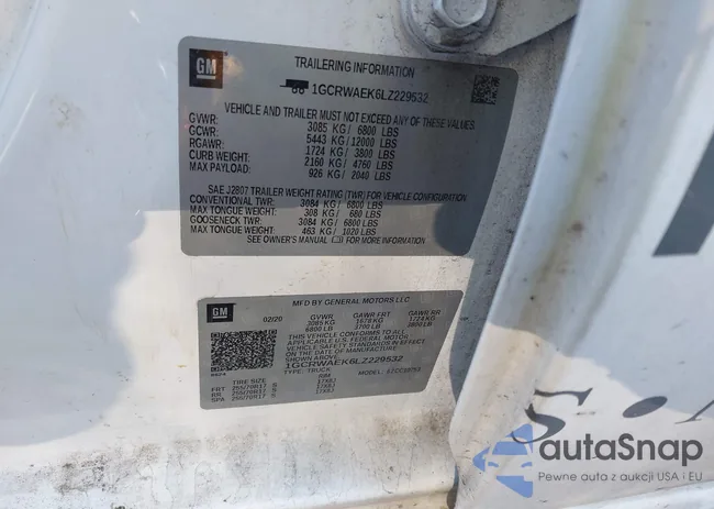 1GCRWAEK6LZ229532: 41709980