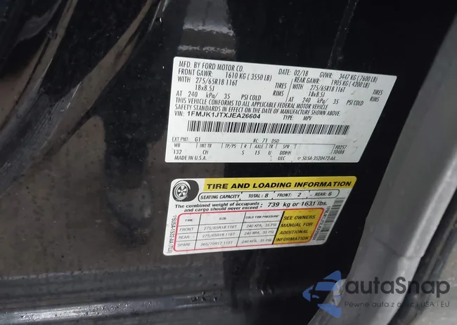 1FMJK1JTXJEA26604: 41709095