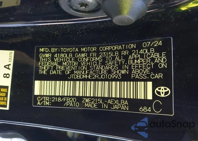 JTDBDMHE2RJ010993: 41712024