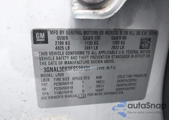 3GNAL3EK8FS528191: 41712888