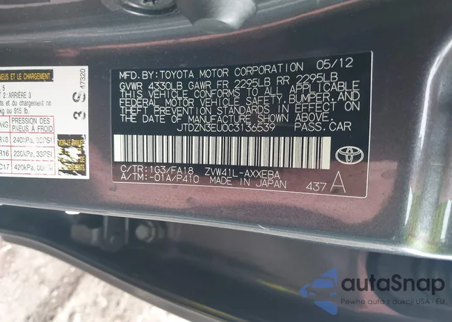 JTDZN3EU0C3136539: 41715023