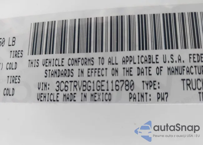 3C6TRVBG1GE116780: 41715044