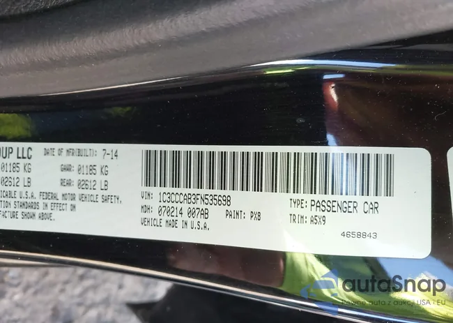 1C3CCCAB3FN535698: 41714253