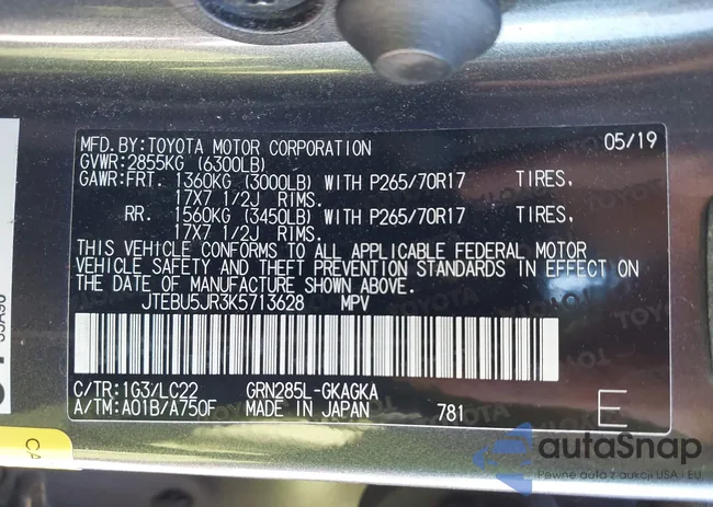 JTEBU5JR3K5713628: 41715623