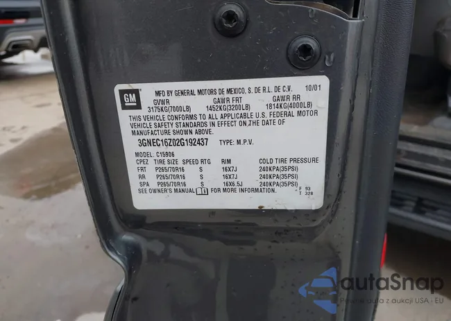 3GNEC16Z02G192437: 41715752