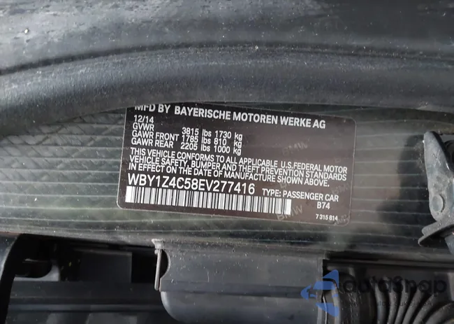 WBY1Z4C58EV277416: 41715811