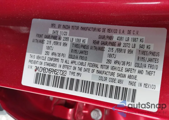 3MVDMBCM6RM627083: 41715241