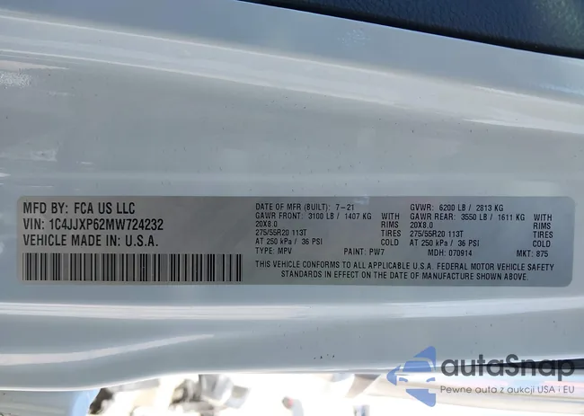 1C4JJXP62MW724232: 41716545