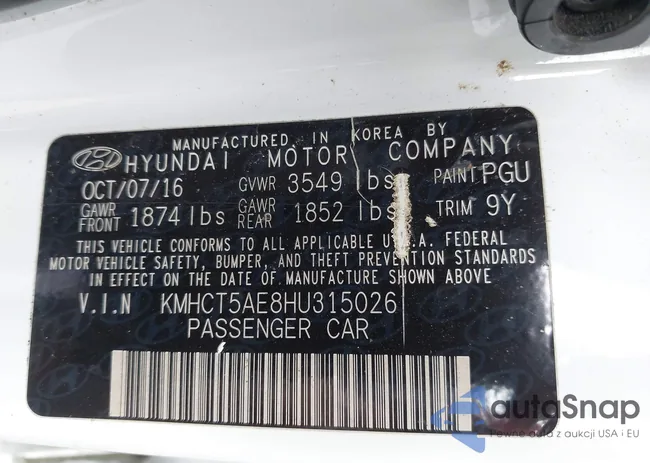 KMHCT5AE8HU315026: 41717032