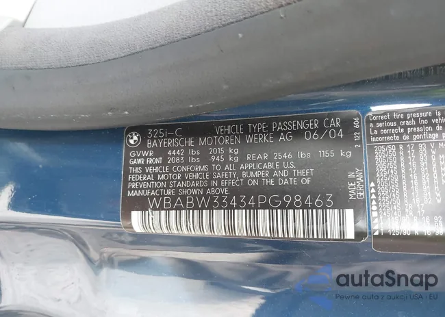 WBABW33434PG98463: 41717920