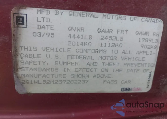 2G1WL52M2S9282237: 41717265