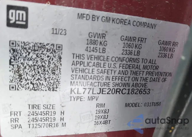 KL77LJE20RC182653: 41720594