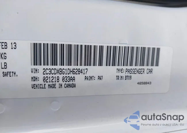 2C3CDXBG1DH628417: 41720232