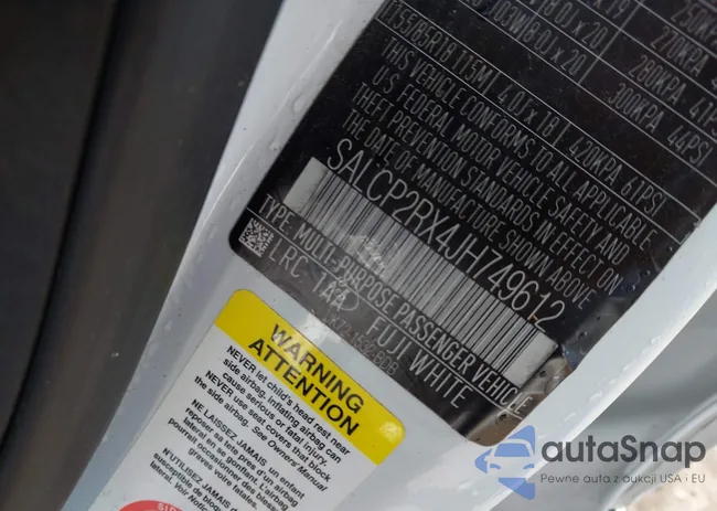 SALCP2RX4JH749612: 41722729