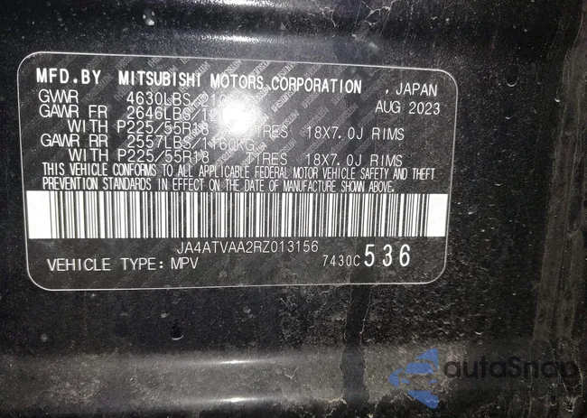 JA4ATVAA2RZ013156: 41723043