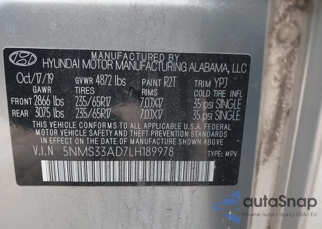 5NMS33AD7LH189978: 41723938