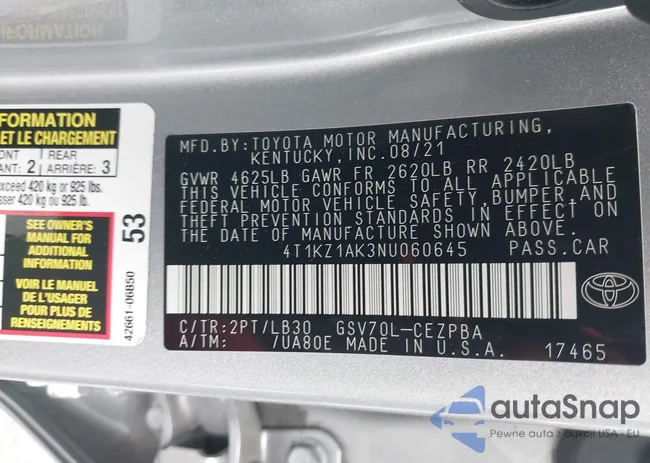 4T1KZ1AK3NU060645: 41723191