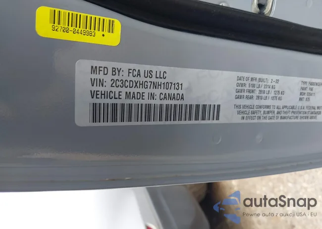 2C3CDXHG7NH107131: 41724556