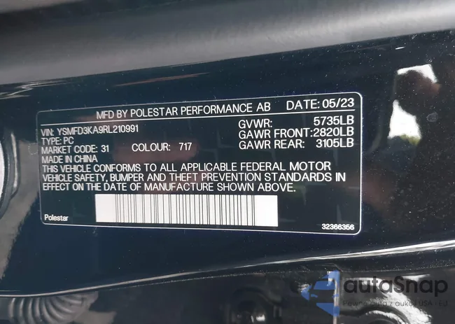 YSMFD3KA9RL210991: 41724972