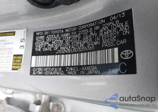 JTDZN3EU5D3255365: 41724204