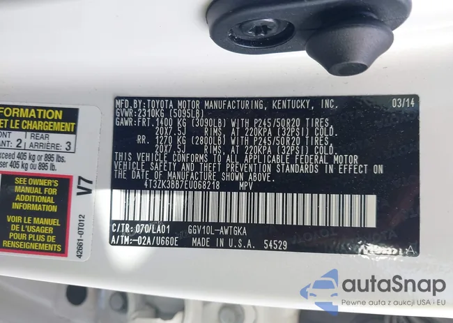 4T3ZK3BB7EU068218: 41724206