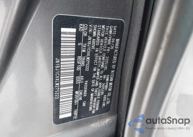 JN1BJ1CVXLW275222: 41725518