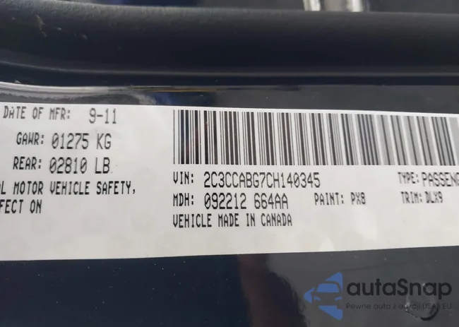 2C3CCABG7CH140345: 41725732