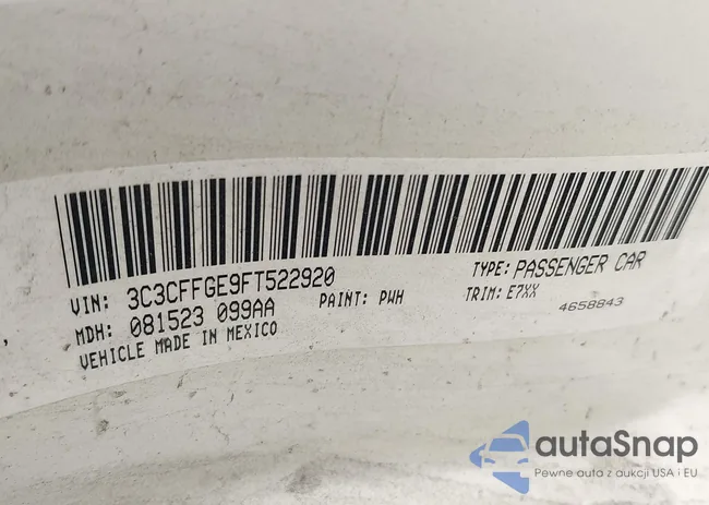 3C3CFFGE9FT522920: 41725773