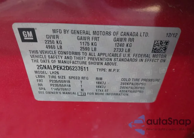 2GNALPEK2D6237611: 41725242