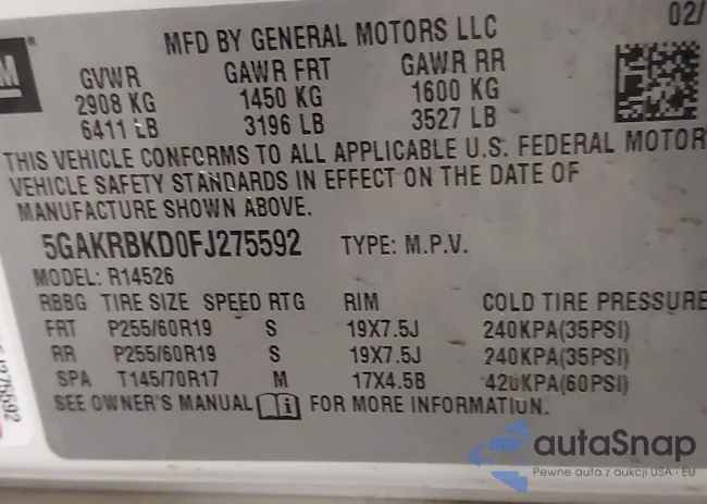 5GAKRBKD0FJ275592: 41726614