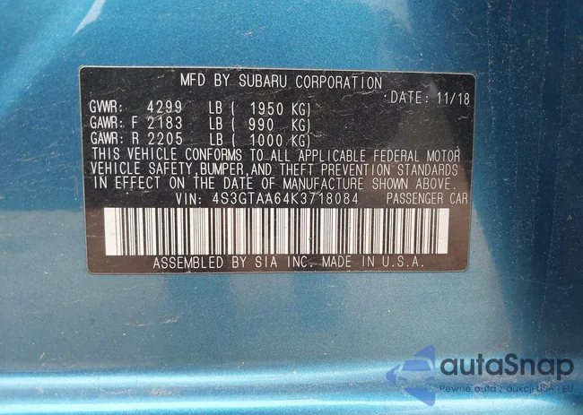 4S3GTAA64K3718084: 41726910