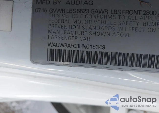 WAUW3AFC3HN018349: 41728254