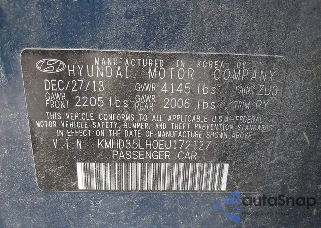 KMHD35LH0EU172127: 41732476