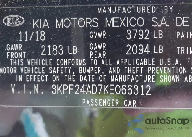 3KPF24AD7KE066312: 41732552